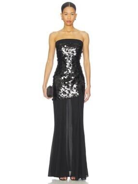 MAJORELLE Mills Gown in Black
